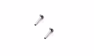 Vinayak Pink color Cubic Zirconia Gold Nose Stud 3.5 mm(combo 2 ps)