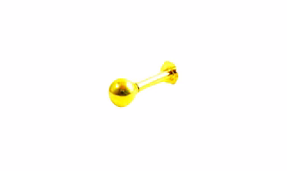 Vinayak Gold Nose Stud (ball) 3 m