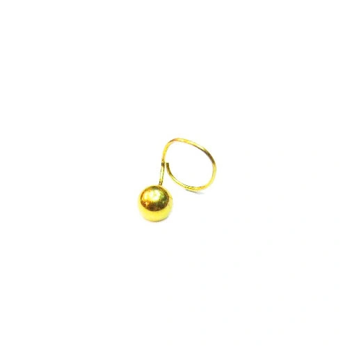 Vinayak Elegant Gold Nose Stud Ball (2.75)-gnp275bal