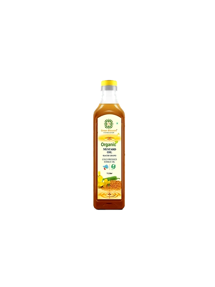 Green Blossom Organic Mustard Oil ( Kachi Ghani) - 1 Ltr