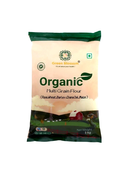 Green Blossom Organic Multi Grain Flour - 1 Kg