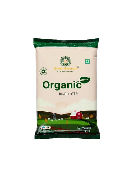 Green Blossom Organic Bajra Atta / Pearl Millet Flour - 1 Kg