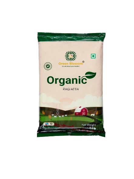 Green Blossom Organic Ragi Atta / Finger Millet Flour - 1 Kg