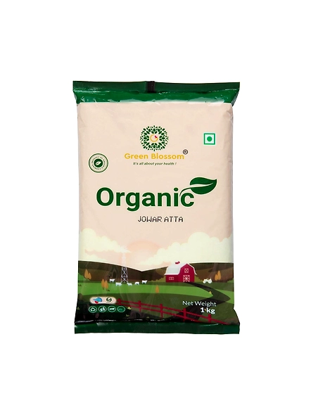 Green Blossom Organic Jowar Atta / Sorghum Flour - Pack of 5