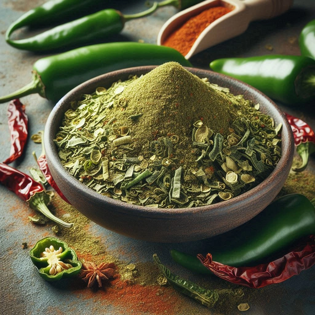 Dehydrated Green Chilli - Flakes / Powder-2