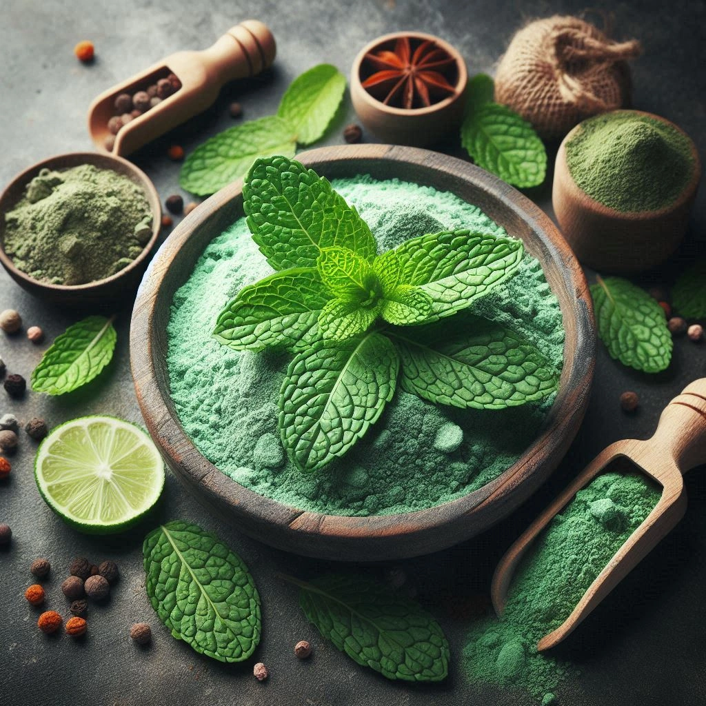 Mint Leaves &amp; Powder-2