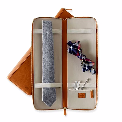 leather tie case