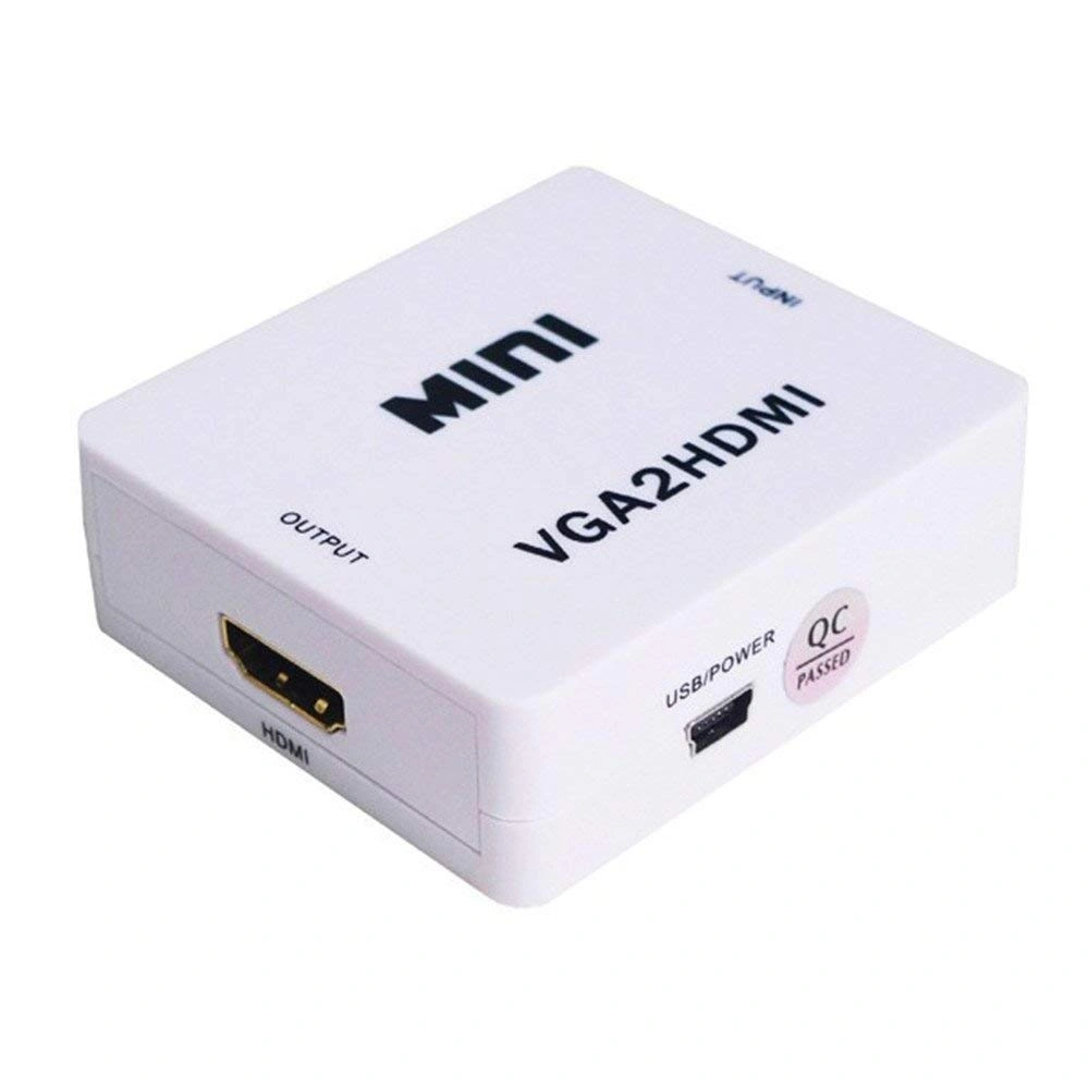 Cablelink VGA to HDMI, Mini HD 1080P 3.5mm Audio VGA to HDMI HD HDTV Video Converter Box Adapter VGA2HDMI for PC Laptop Dispaly Projector.-CLI-VGHS-RG