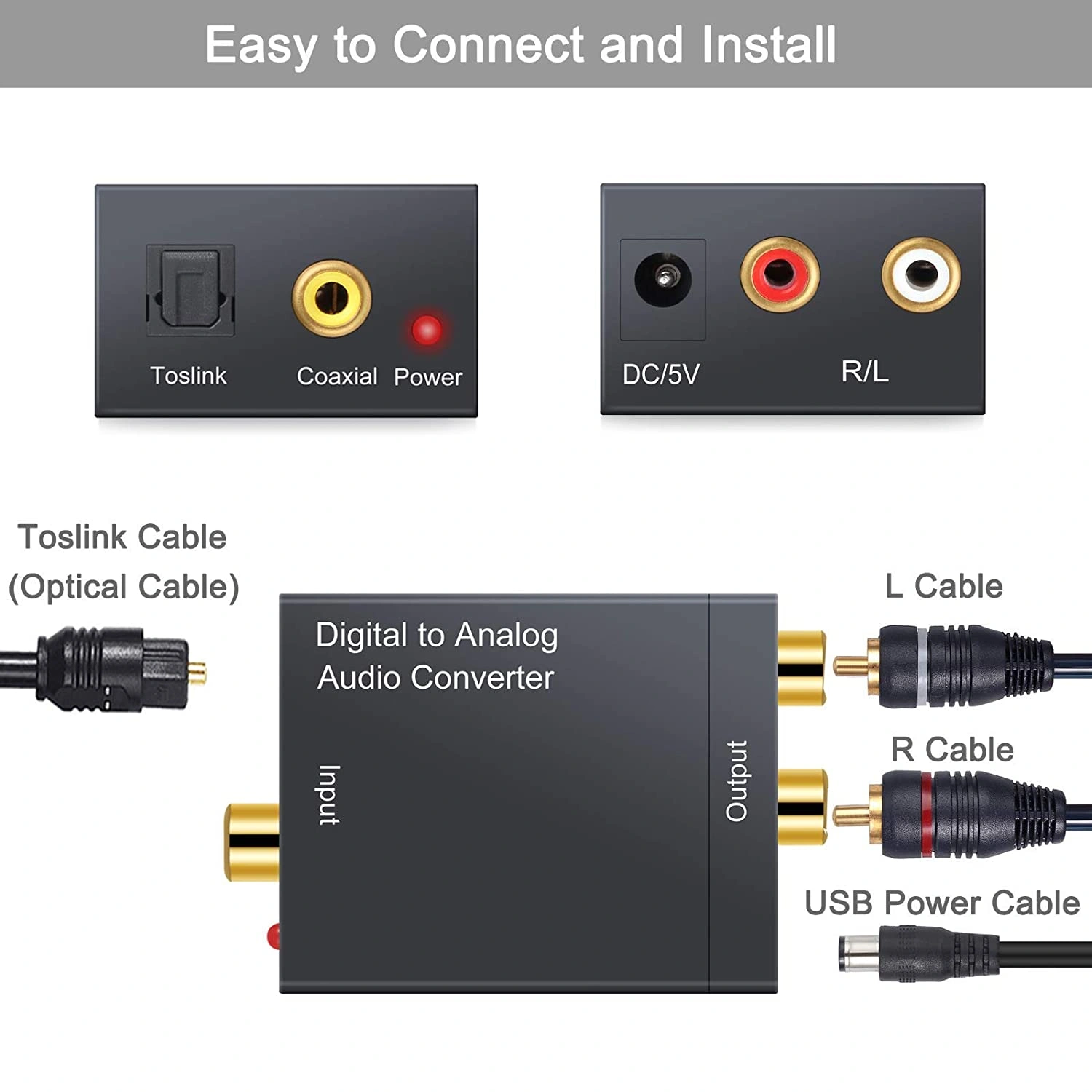 CABLELINK AUDIO CONVRTOR (DIGITAL TO ANALOG)-1