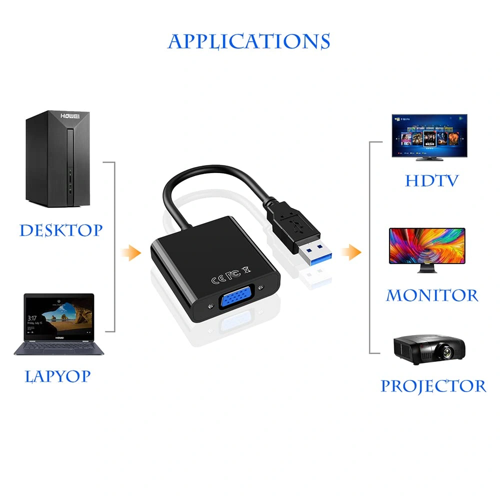 CABLELINK USB 3.0 TO VGA CONVERTER-1