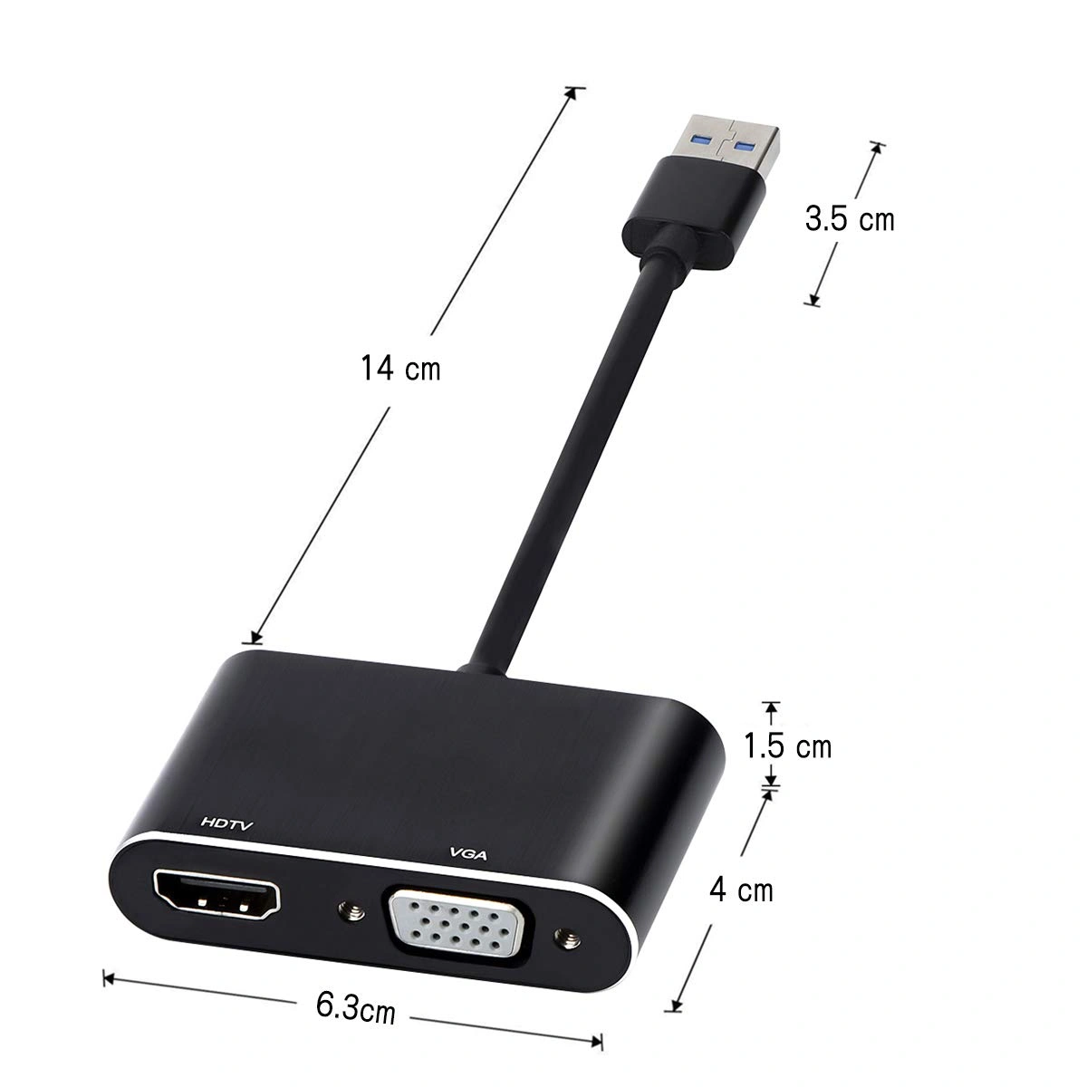 CABLELINK USB 3.0 TO VGA+HDMI CONVERTER-1