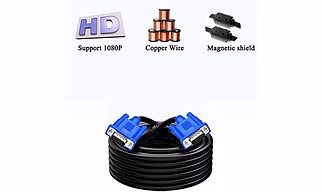 VGA Cable Support PC/Monitor/LCD/LED/Projector/CCTV SAMSUNG TFT