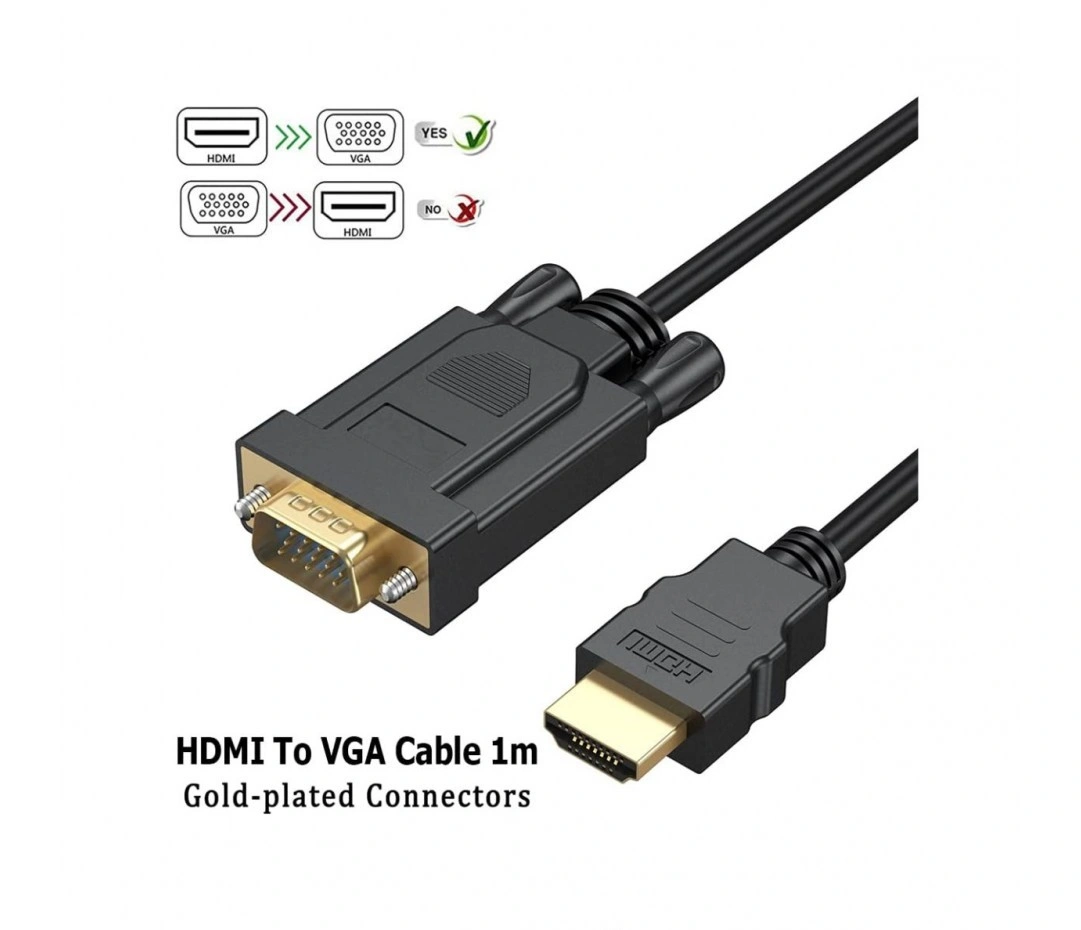 CABLELINK HDMI TO VGA CABLE 1.5M-1