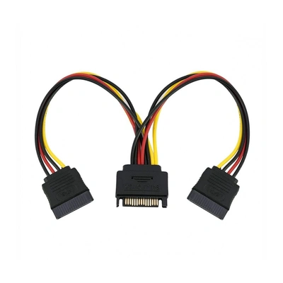 CABLELINK SATA POWER 1MALE TO 2FEMALE (Y CABLE)