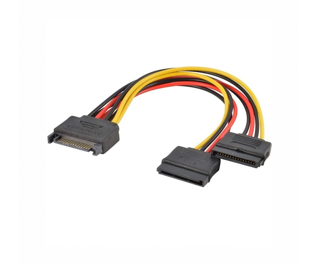 CABLELINK SATA POWER 1MALE TO 2FEMALE (Y CABLE)-2