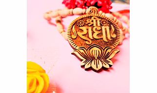 Kamada Creations Radha krishnaTulsi bead Necklace pendant