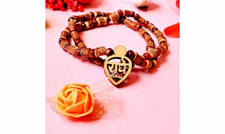 Kamada Creations Radha krishnaTulsi bead Necklace pendant