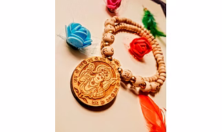 Kamada Creations Shri ram Tulsi bead Necklace pendant