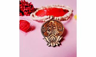 Kamada Creations Radha krishnaTulsi bead Necklace pendant