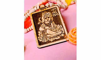 Kamada Creations Shri ram Tulsi bead Necklace pendant