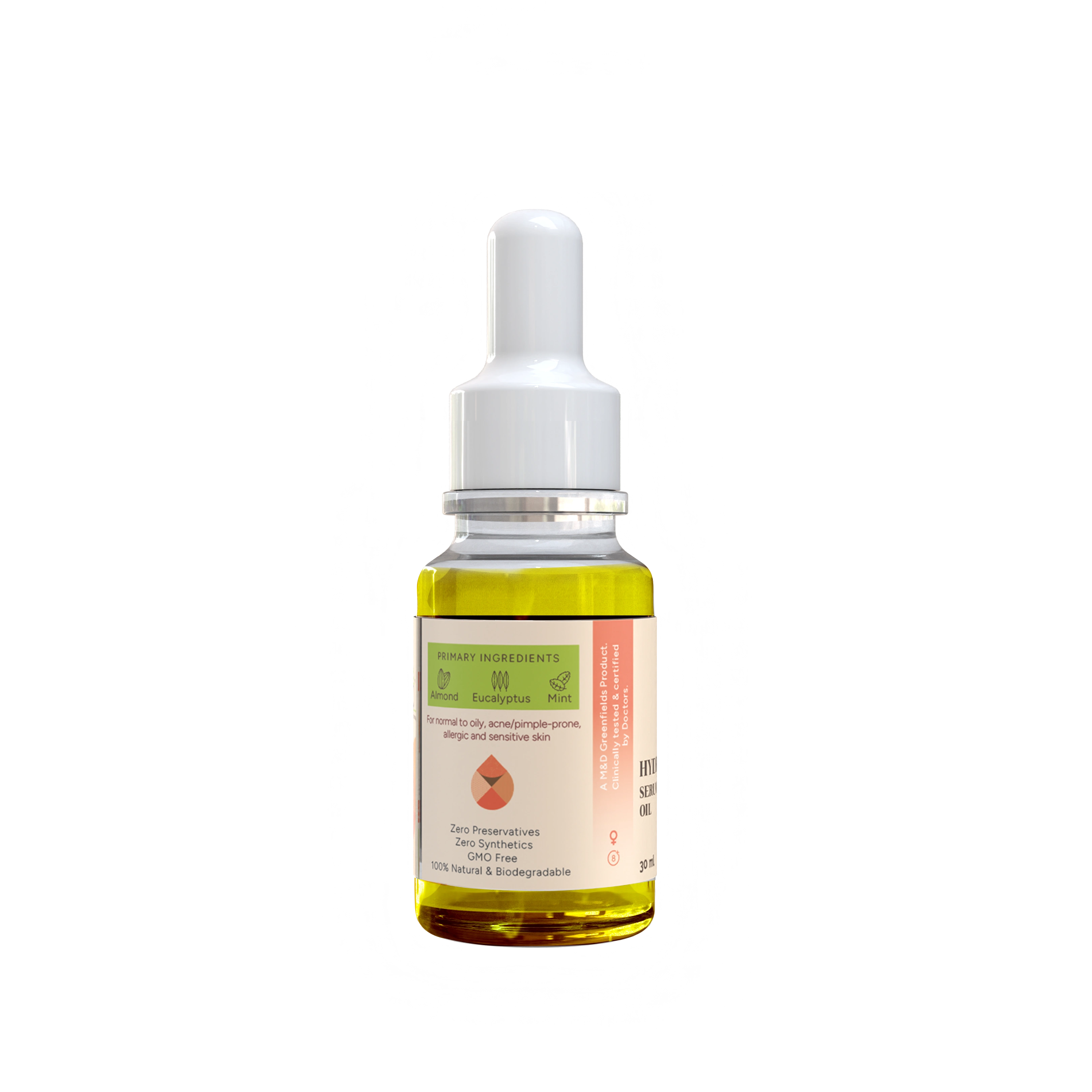 Hydra Oil Serum | 12 hours Hydration &amp; Glow | Daily Use | Normal, Dry, Combination &amp; Matured skin-30 ml-1