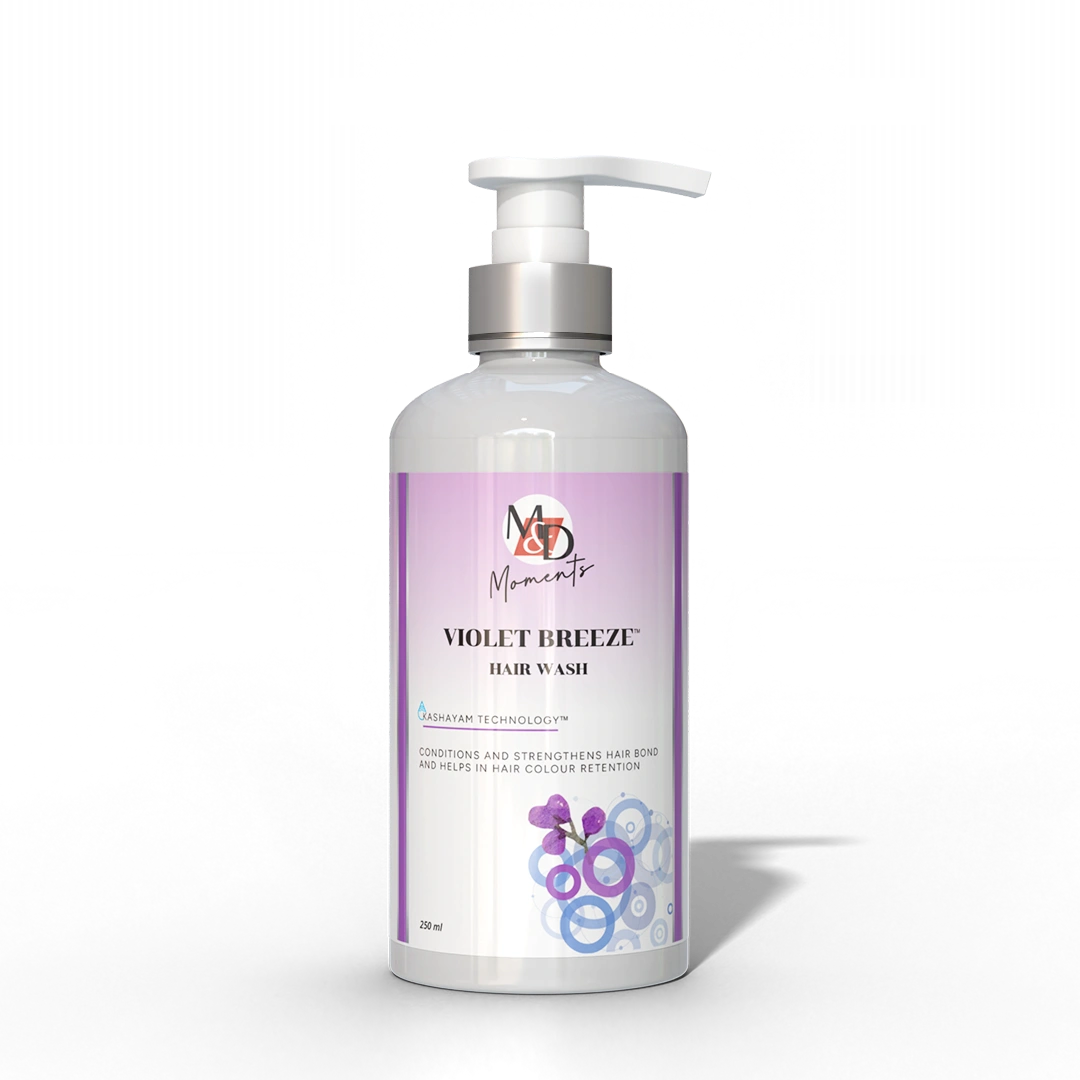 Violet Breeze | Conditioning Shampoo | Dry, Curly, Chemically Treated Hair | Sulphate, Paraben &amp; SLS Free-250 ml-2