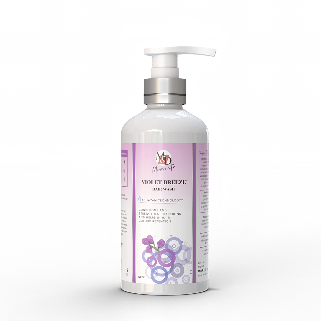 Violet Breeze | Conditioning Shampoo | Dry, Curly, Chemically Treated Hair | Sulphate, Paraben &amp; SLS Free-100 ml-2