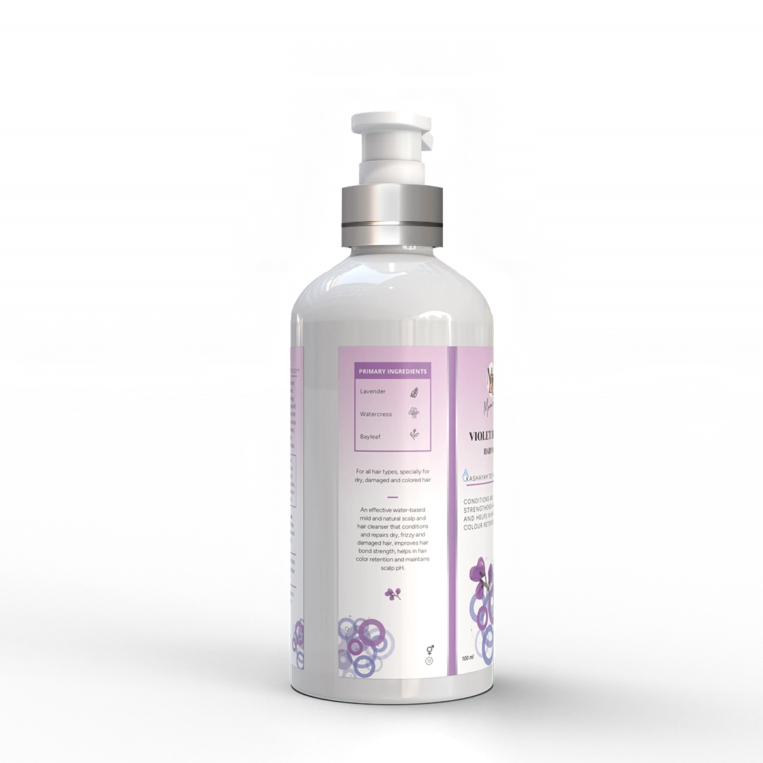 Violet Breeze | Conditioning Shampoo | Dry, Curly, Chemically Treated Hair | Sulphate, Paraben &amp; SLS Free-100 ml-4