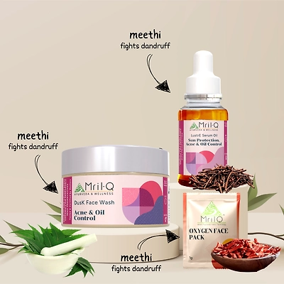 Dusk Acne Kit | Ayurvedic Acne, Pore & Oil Control Solution | Natural Skincare for Clear, Glowing Skin