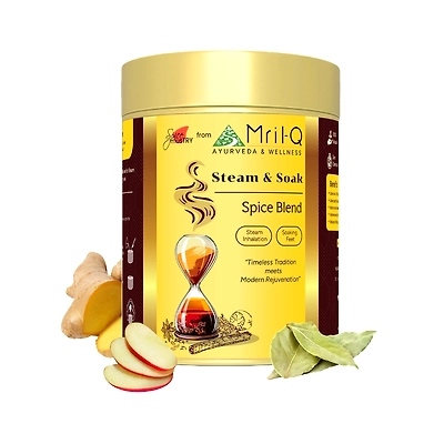 SpiceMusTry Steam & Soak | Steam Inhalation Mix | Gargle Mix | Cough, Cold, sore Throat & Allergy | Brain Fogging | Acne Control