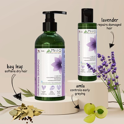 violet breeze | conditioning shampoo | dry, curly, chemically treated hair | sulphate, paraben & sls free