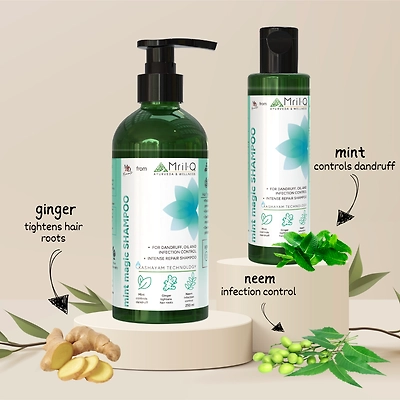 Mint Magic | Conditioning Shampoo | Dandruff, Oil & Infection Control | Sulphate, Paraben & SLS Free