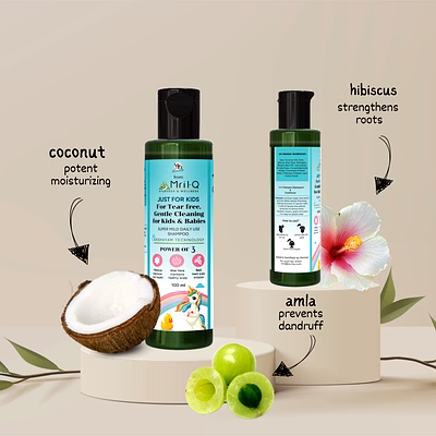 Just for Kids | Mild Conditioning Shampoo | Daily Use |No Tears | Heals Itchy Scalp & Cradle Cap | Sulphate, Paraben & SLS Free