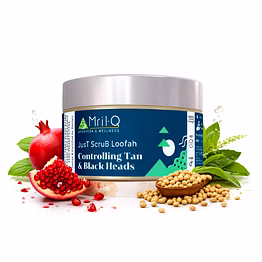 just scrub face loofah | tan & blackhead control | mild exfoliation | normal to sensitive skin | weekend care