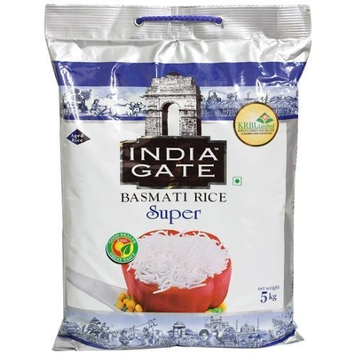 India Gate Basmati Rice - Super, 5 kg