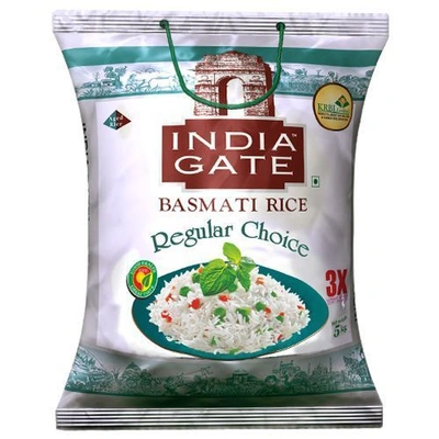 India Gate Rice - Basmati, Regular Choice, 5 kg