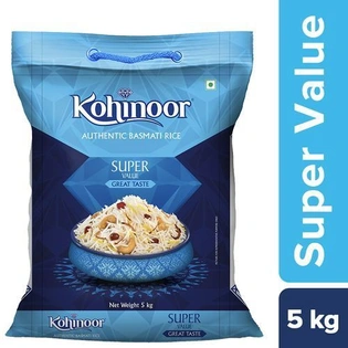 Kohinoor Basmati Rice - Authentic, Super Value, 5 kg