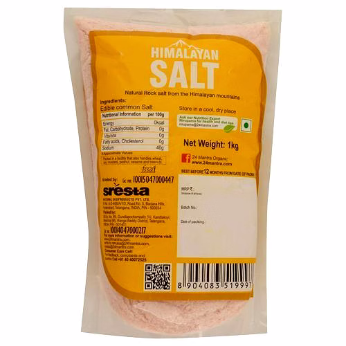 24 Mantra Himalayan Rock Salt, 1 kg image 1