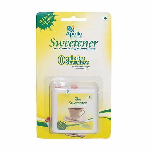 Apollo Pharmacy Sweetener, Low Calorie Sugar Substitute, 100 pcs image 1