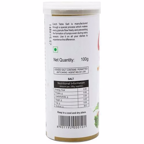 Catch Table Salt - Iodized, 100 gm image 1