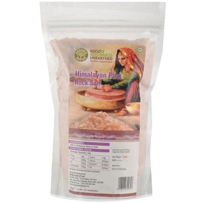 Organic Nation Himalayan Pink Rock Salt, 500 gm