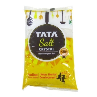 Tata Salt Iodised Crystal Salt, 1 kg Pouch
