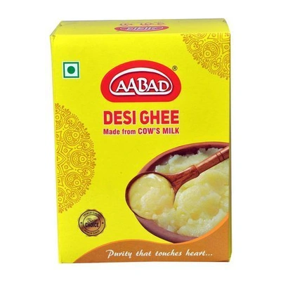 Aabad Pure Desi Cow Ghee, 500 ml Tetra Pack