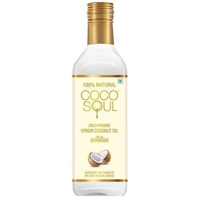 Coco Soul Cold Pressed Natural Virgin Coconut Oil, 1 lt Bottle
