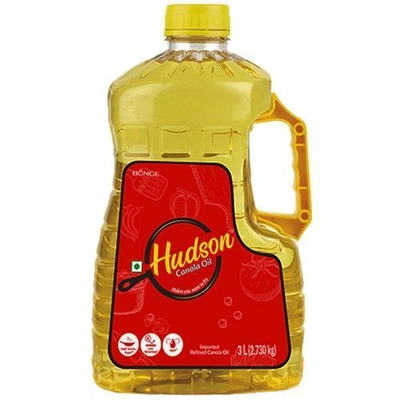 Hudson Canola Oil, 3 lt Jar