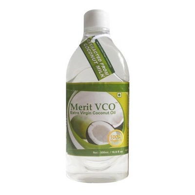 Merit Vco Coconut Oil - Extra Virgin, 500 ml Bottle