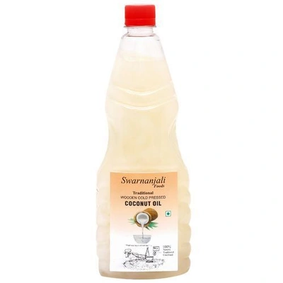 Swarnanjali Coconut Oil - Cold Pressed, 1 lt