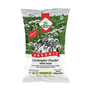 24 Mantra Organic Powder - Coriander, 100 gm Pouch