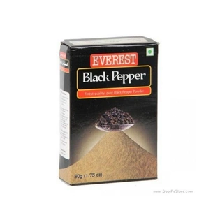 Everest Powder - Black Pepper, 50 gm Carton
