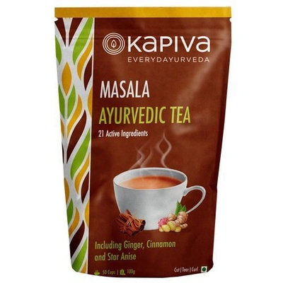 Kapiva Ayurveda Tea - Masala, Ayurvedic, 21 Active Ingredients 100 gm